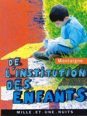 cover image of De l'institution des enfants
